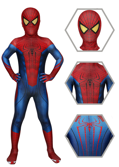 The Amazing Spider Man Costume Cosplay Jumpsuit Kids Size-Chaorenbuy Cosplay
