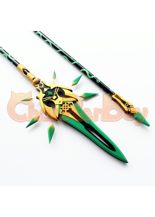 Genshin Impact Xiao Primordial Jade Winged-Spear Cosplay Prop Ver. 2-Chaorenbuy Cosplay
