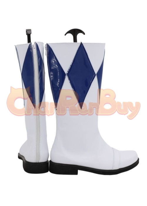 Blue Ranger Shoes Mighty Morphin Power Rangers Cosplay Boots-Chaorenbuy Cosplay