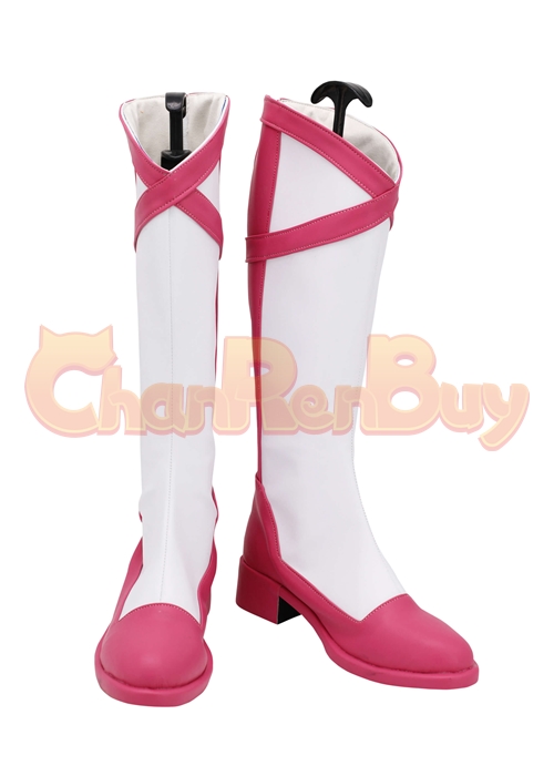 Poison Pink Shoes Vinsmoke Reiju Cosplay Boots-Chaorenbuy Cosplay