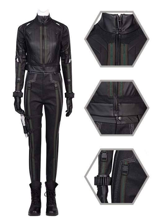 Black Widow Costume Hawkeye Yelena Belova Cosplay Suit Boots Outfit TV Version-Chaorenbuy Cosplay