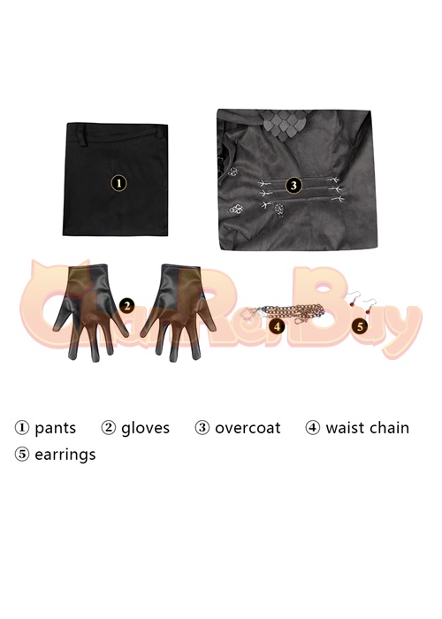  Rhaenyra Targaryen Costume House of the Dragon Cosplay Black Suit-Chaorenbuy Cosplay