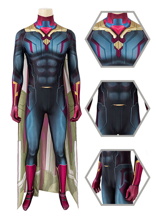 Vision Costume Avengers Infinity War Cosplay Suit-Chaorenbuy Cosplay