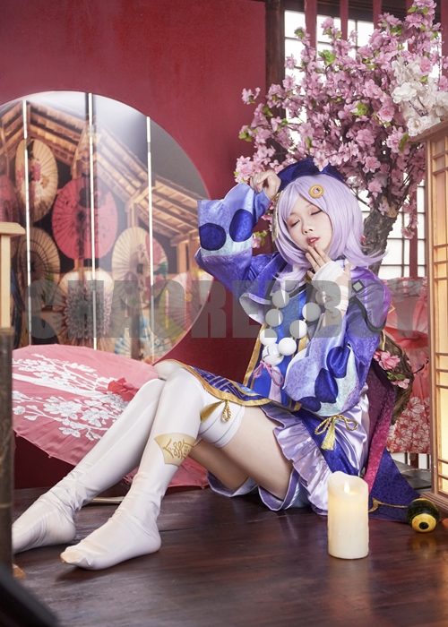 Genshin Impact Qiqi  Costume Cosplay Suit Shoes Wig Outfit-Chaorenbuy Cosplay