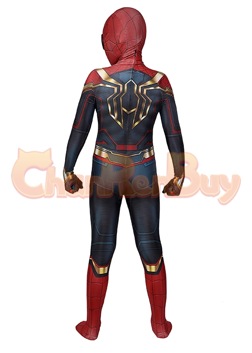 Spider Man 3 No Way Home Costume Cosplay Iron Spider Suit Kids Size-Chaorenbuy Cosplay