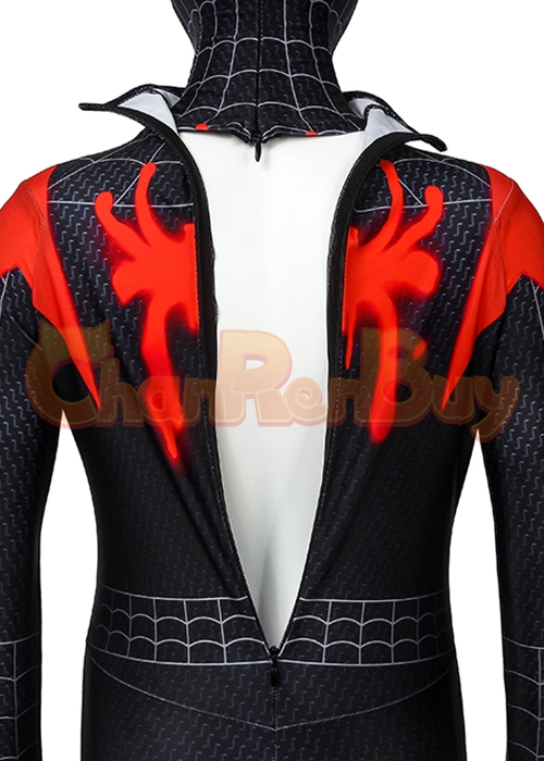 Miles Morales Costume Kids Spider Man Into the Spider Verse Cosplay Jumpsuit Kids Size
