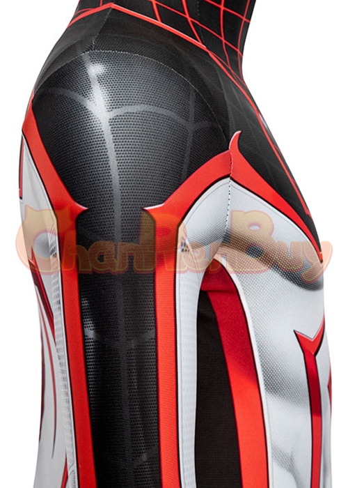 Miles Morales Costume Spider Man T.R.A.C.K. Cosplay Suit Kids Size-Chaorenbuy Cosplay