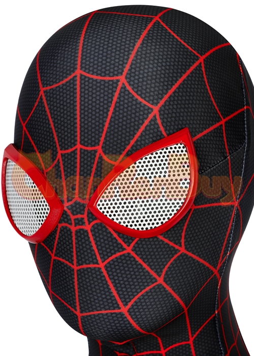 Miles Morales Costume Spider Man Cosplay Jumpsuit Kids Size-Chaorenbuy Cosplay
