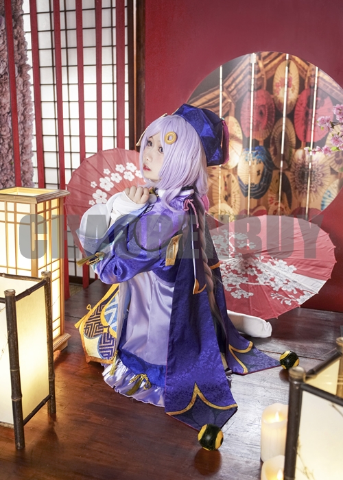 Genshin Impact Qiqi  Costume Cosplay Suit Shoes Wig Outfit-Chaorenbuy Cosplay