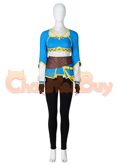 The Legend of Zelda Princess Zelda Costume Cosplay Suit with Cloak Breath of the Wild Outfit