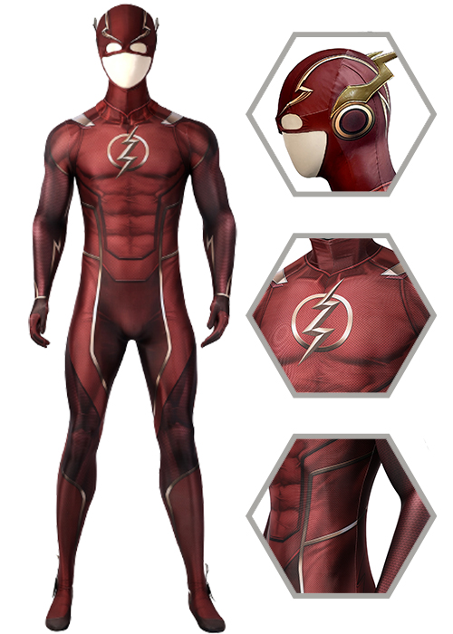 The Flash Costume Injustice 2 Barry Allen Cosplay Suit -Chaorenbuy Cosplay