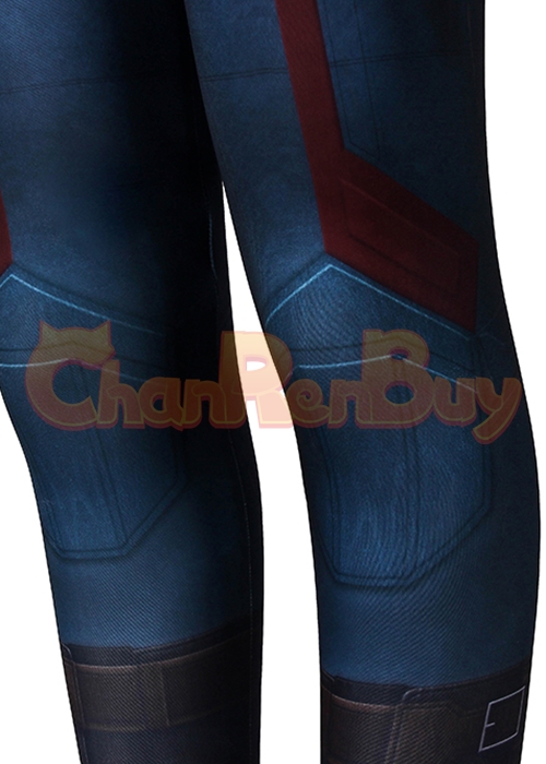 Captain America Costume Avengers Infinity War Cosplay Jumpsuit Kids Size-Chaorenbuy Cosplay