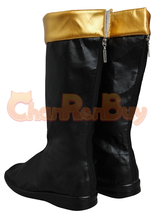 Black Dino Ranger Shoes Power Rangers Dino Thunder Cosplay Boots-Chaorenbuy Cosplay