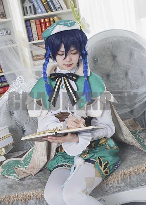 Venti Costume Genshin Impact Cosplay Suit Shoes Wig Outfit-Chaorenbuy Cosplay