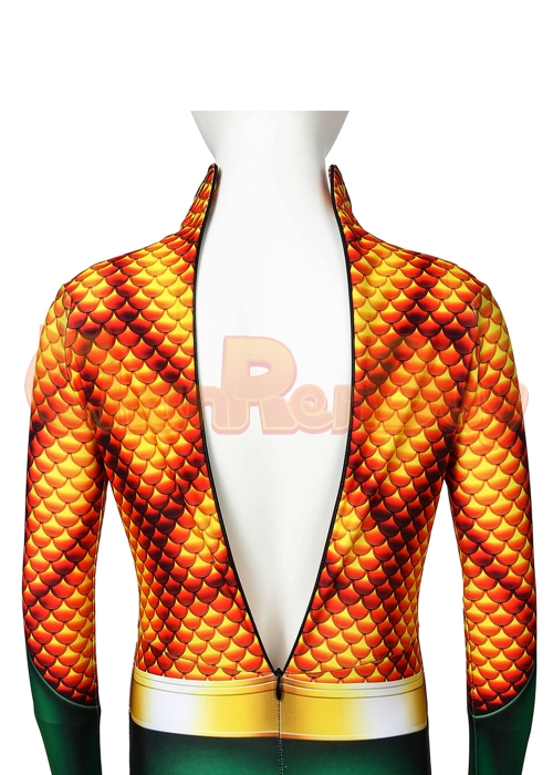 Aquaman Costume Arthur Curry Cosplay Jumpsuit Kids Size-Chaorenbuy Cosplay