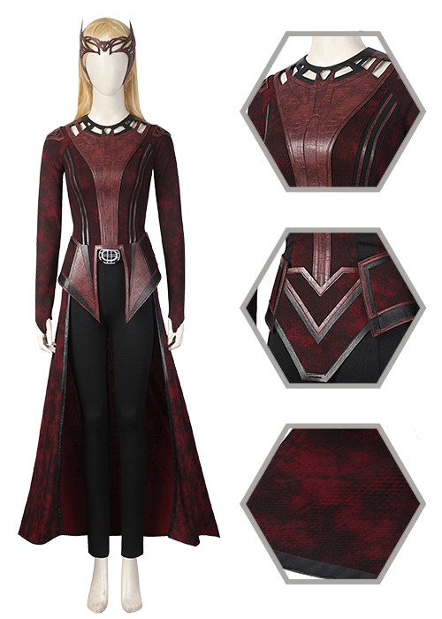Scarlet Witch Costume Doctor Strange in the Multiverse of Madness Cosplay Suit Ver 3