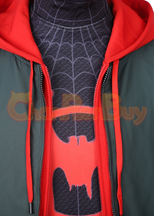 Miles Morales Costume Spider Man Into the Spider Verse Cosplay Suit Ver 2-Chaorenbuy Cosplay
