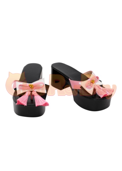 Kamisato Ayaka Shoes Genshin Impact Cosplay Boots Ver. 2-Chaorenbuy Cosplay