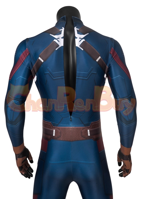 Captain America Costume Avengers Endgame Cosplay Jumpsuit -Chaorenbuy Cosplay