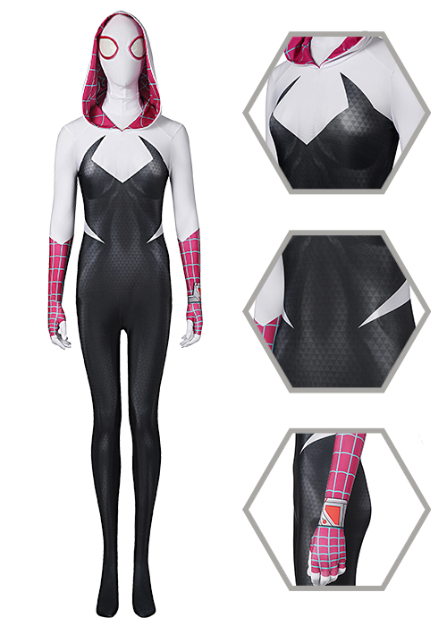 Spider-Gwen Stacy Costume Spider-Man: Across The Spider-Verse Cosplay Suit-Chaorenbuy Cosplay