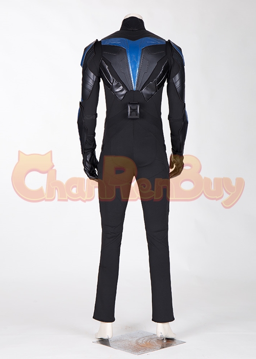 Nightwing Costume Titans Dick Grayson Cosplay Suit Boots Outfit