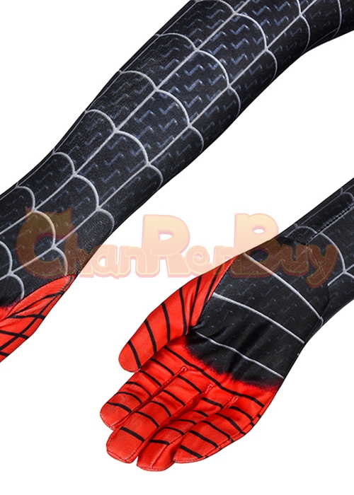 Miles Morales Costume Kids Spider Man Into the Spider Verse Cosplay Jumpsuit Kids Size