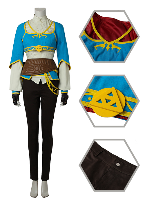 Princess Zelda Costume The Legend of Zelda Breath of the Wild Cosplay Suit -Chaorenbuy Cosplay