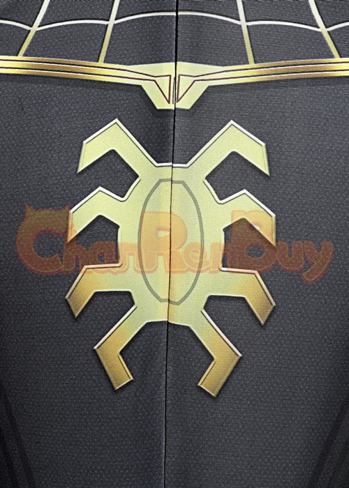 Spider Man 3 No Way Home Costume Cosplay Black Suit Ver 2 Kids Size-Chaorenbuy Cosplay