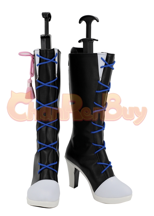 Kamisato Ayaka Shoes Genshin Impact  Cosplay Boots-Chaorenbuy Cosplay
