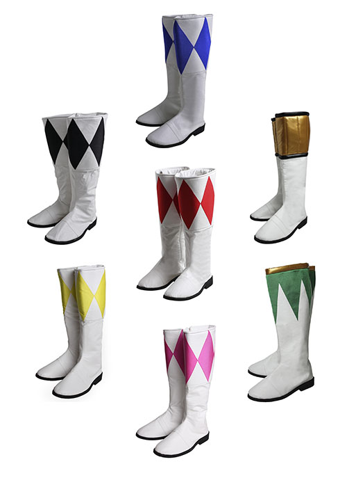 Mighty Morphin Power Rangers Shoes Cosplay Suit Squad Boots-Chaorenbuy Cosplay