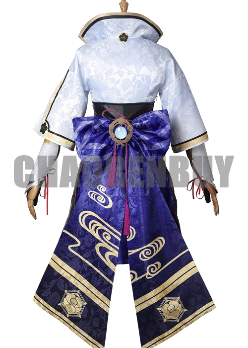 Genshin Impact Kamisato Ayaka Costume Cosplay Suit Shoes Wig-Chaorenbuy Cosplay