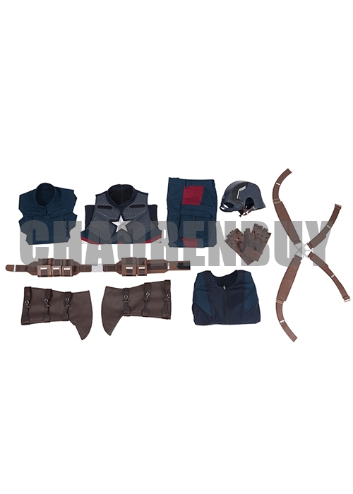 Captain America Costume Avengers Endgame Cosplay Suit Helmet Oufit-Chaorenbuy Cosplay