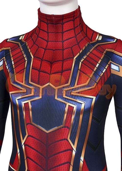Iron Spider Man Costume Avengers Endgame Cosplay Jumpsuit Kids Size-Chaorenbuy Cosplay