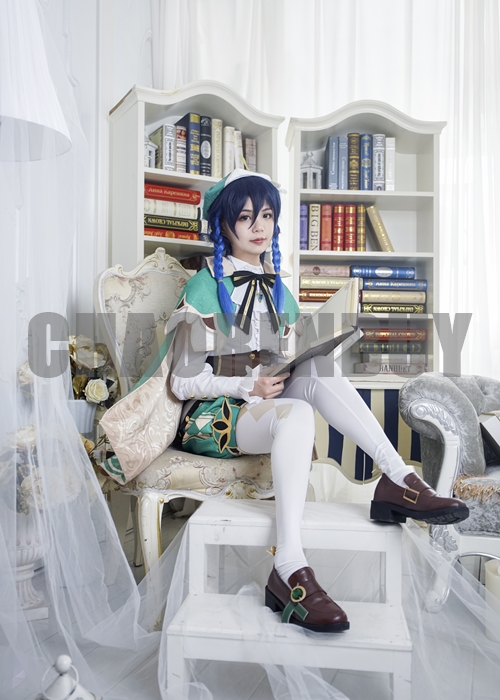 Venti Costume Genshin Impact Cosplay Suit Shoes Wig Outfit-Chaorenbuy Cosplay