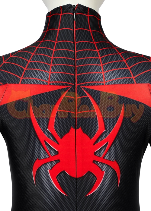 Miles Morales Costume Spider Man Cosplay Jumpsuit Kids Size-Chaorenbuy Cosplay