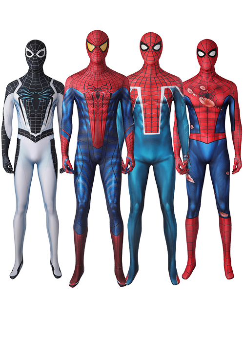 Spider Man Amazing Spider Man Negative Spider-UK Damaged Suit Cosplay Costume-Chaorenbuy Cosplay