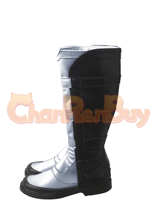 Quantum Realm Shoes Avengers Endgame Cosplay Silver Boots
