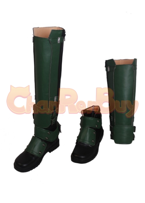 Green Deadpool Shoes Wade Winston Wilson Cosplay Boots 
