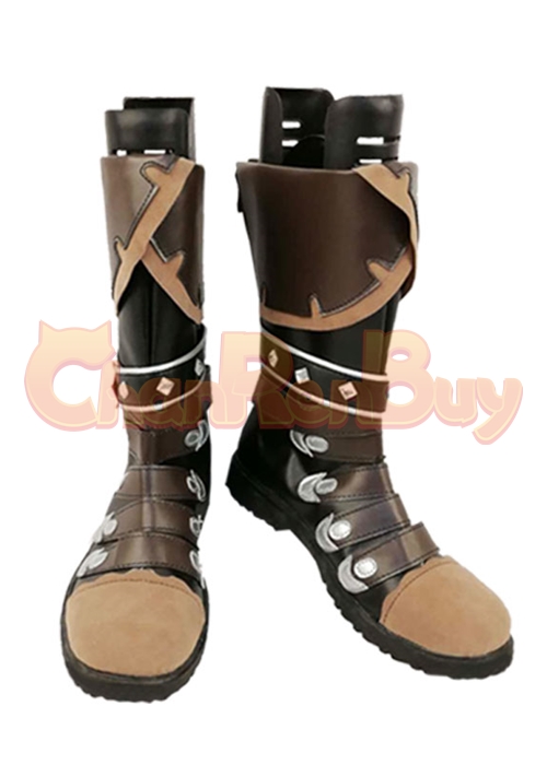 Diluc Shoes Genshin Impact Cosplay Boots Ver. 2