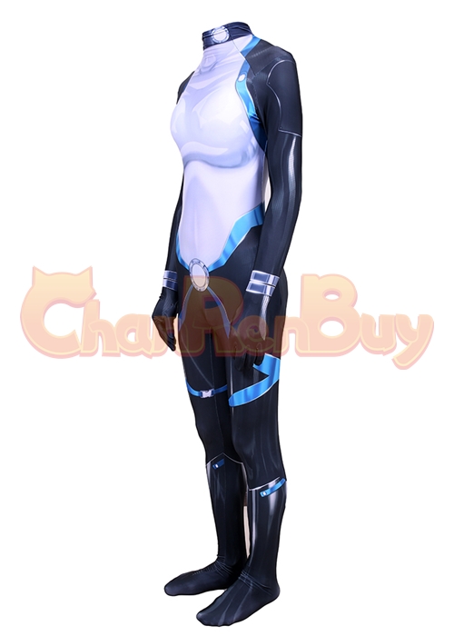 X Men Domino Neena Thurman Costume Cosplay Bodysuit