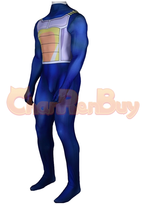 Dragon Ball Fighter Z Super Saiyan Vegeta Costume Cosplay Blue Bodysuit