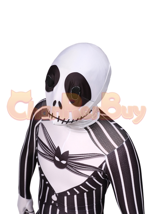 The Nightmare Before Christmas Jack Skellington Costume Halloween Cosplay Bodysuit