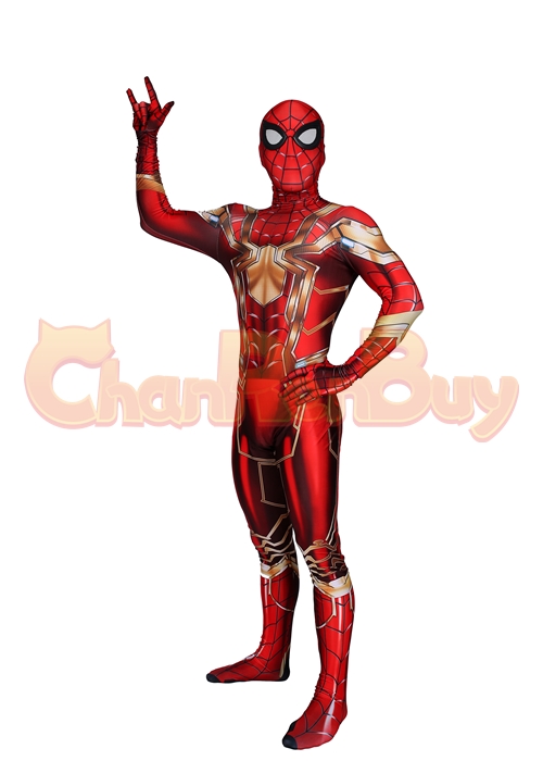 Iron Spider Man Costume Cosplay Bodysuit