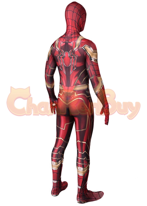 Iron Spider Man Suit Costume Peter Parker Cosplay Bodysuit