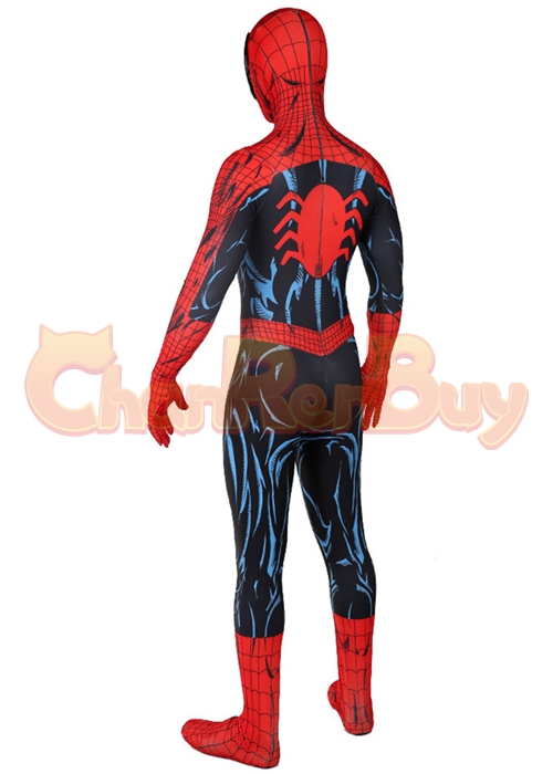 Ultimate Spider Man Costume Peter Damaged Suit Cosplay Bodysuit