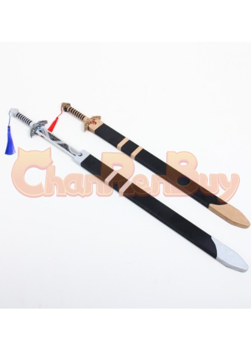 The Legend of Heroes: Kuro no Kiseki Aaron Wei  Twin Swords Cosplay Prop