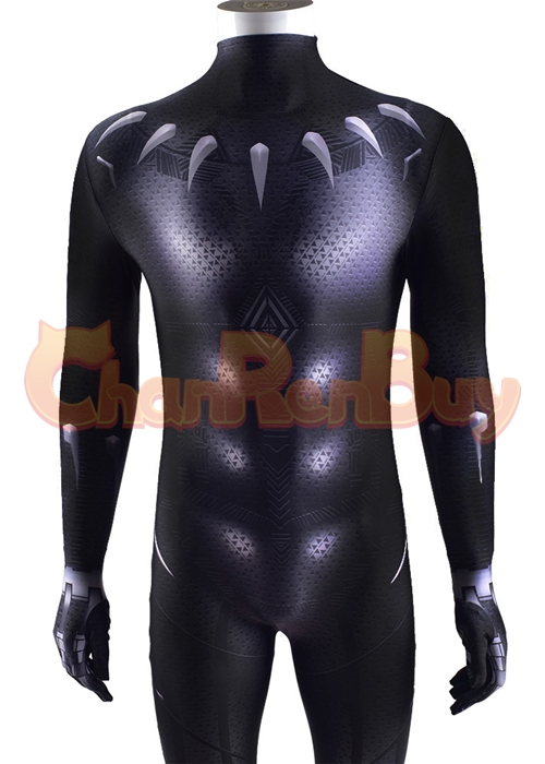 Captain America Civil War Black Panther Jumpsuit T'Challa Cosplay Bodysuit