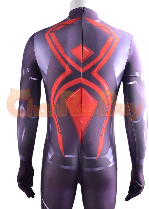 Spider Man Costume Dark Suit Cosplay Bodysuit