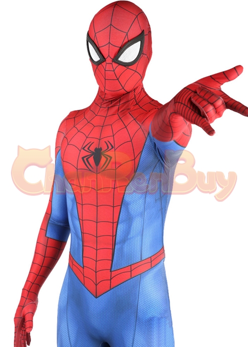 Spider Man Classic Suit Peter Parker Costume Cosplay Bodysuit