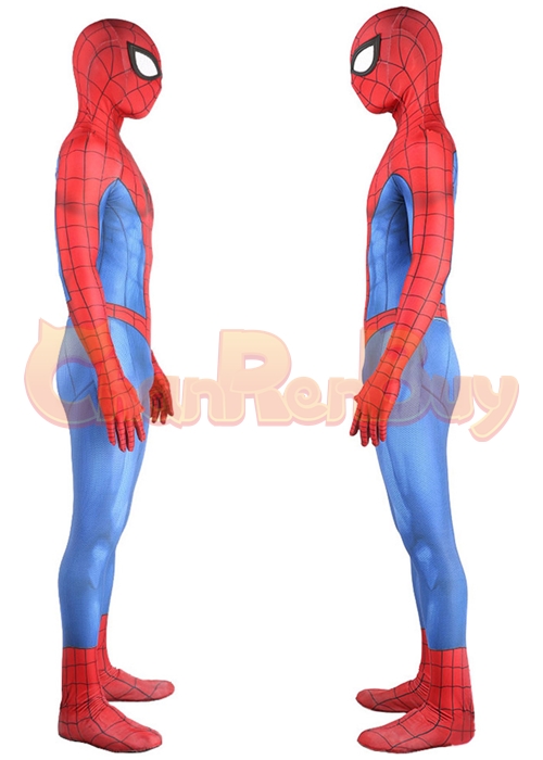 PS4 Spider Man Classic Suit Peter Parker Costume Cosplay Bodysuit ...